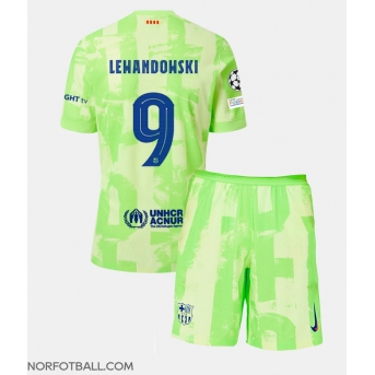 Billige Fotballdrakt Barcelona Robert Lewandowski #9 Replika Tredjedraktsett Barn 2024-25 Kortermet (med bukser)